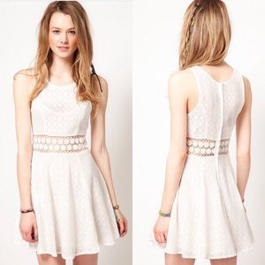 Free People Lace Cut Out Dress